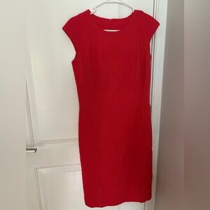 Mario Serrani Vibrant Red Midi Dress